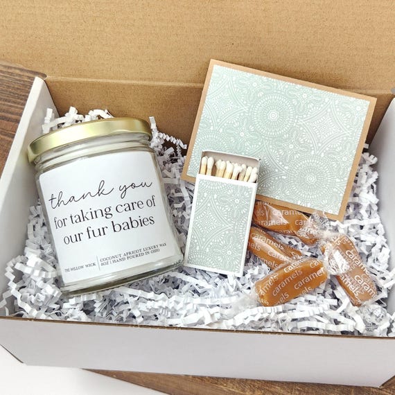 Thank You Gift Box | Pet Sitter Gift Box | Dog Walker Gift | Candle Gift | Small Gift Box | Personalized Gift