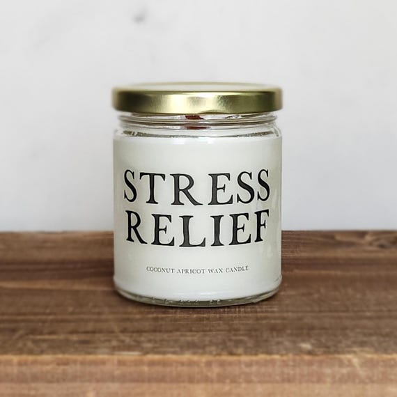 Stress Relief Candle | Coconut Apricot Wax Candle | Wood Wick Candle | Floral Scented Candle | Eco Friendly Candle | Citrus Scented Candle