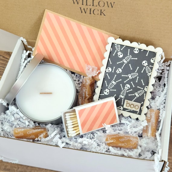 Halloween Gift Box | Spooky Gift Box for Her | Small Gift Box | Candle Boo Box | Housewarming Gift