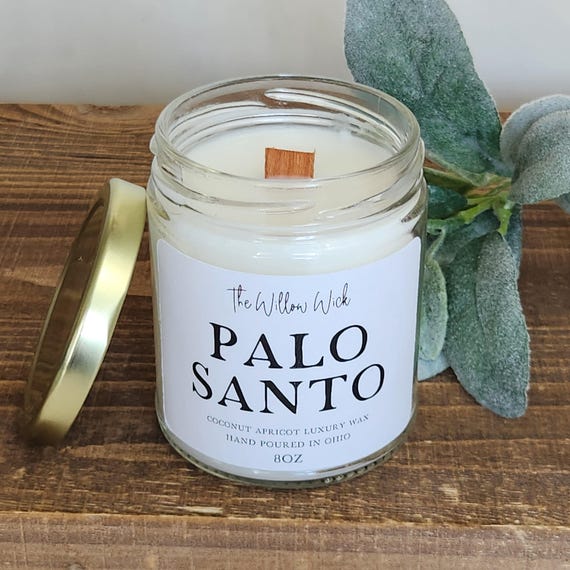 Palo Santo Candle | Coconut Wax Candle | Earthy Candle | Eco-Friendly Candle | Woodsy Candle | Warm Scent Candle | Luxury Wax Candle