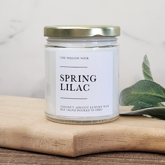 Spring Lilac Candle | Coconut Wax Candle | Floral Candle | Eco-Friendly Candle | Spring Candle | Fresh Scent Candle | Luxury Wax Candle