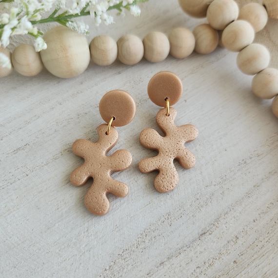 POLYMER CLAY earrings | lightweight statement earrings | polymer clay earrings | modern jewelry | simple jewelry | hypoallergenic earrings