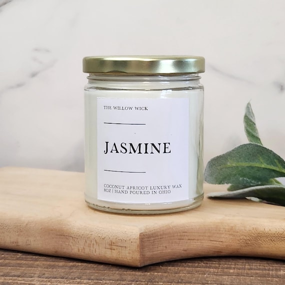 Jasmine Candle | Coconut Wax Candle | Floral Candle | Eco-Friendly Candle | Spring Candle | Exotic Scent Candle | Luxury Wax Candle
