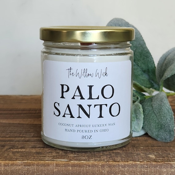Palo Santo Candle | Coconut Wax Candle | Earthy Candle | Eco-Friendly Candle | Woodsy Candle | Warm Scent Candle | Luxury Wax Candle