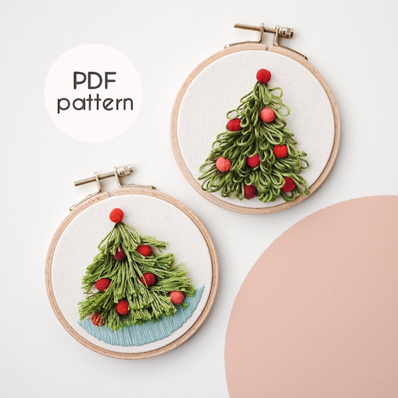 I know it's a little early but these are some embroidered Christmas  ornaments I made! 3 patterns with 2 different colors each : r/Embroidery