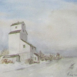 Prairie Lift, 1982, door Fritz Stehwien - wenskaart (blanco binnenin)