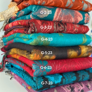 Tibetan yak wool Shawl/ Scarf/ Blanket, Meditation Shawl, loose weaved for super soft and warm, Best Gift for the winter. floral designs ..