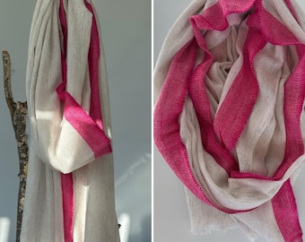 Handgeweven kasjmiersjaal/sjaal/sjaal, zacht, licht en warm, huidvriendelijk, feel good kasjmiersjaal, kasjmiersjaal, omslagdoek kasjmier.