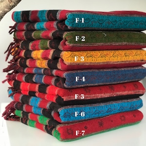 Tibetan yak wool Shawl/ Scarf/ Blanket, Meditation Shawl, medium loose weaved for super soft and warm, Best Gift for the winter.Big Scarf.