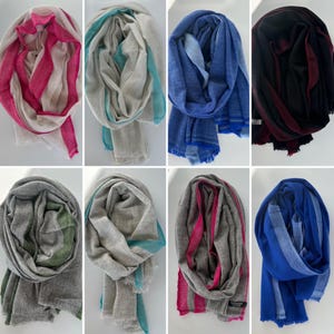 Hand woven Cashmere shawl/wraps/scarf, soft , light and warm skin friendly,feel good cashmere shawl , Cashmere scarf, cashmere wraps.