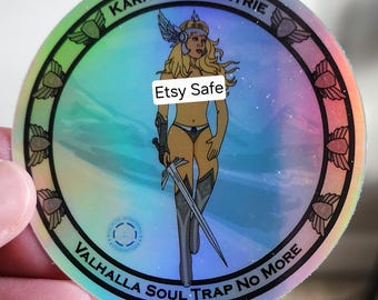 Stickers: Kara the Valkyrie - "Valhalla Soul Trap No More" - Protection Stickers!