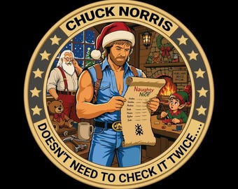 Christmas Comes Early this year, with Chuck Norris Challenge Coin, Action Star Collectible!