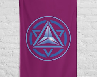 CPG - Drapeau de protection éthérique CPG, version 4 (violet aubergine)