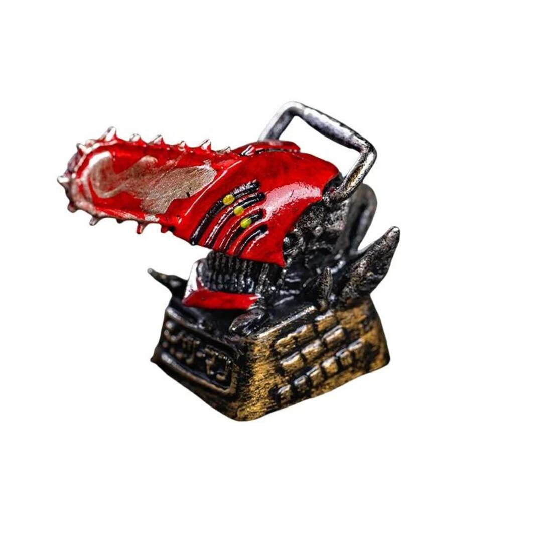 Chainsaw Man Gun Demon Keycaps Anime Themed 1pcs Customized Resin 3d ...