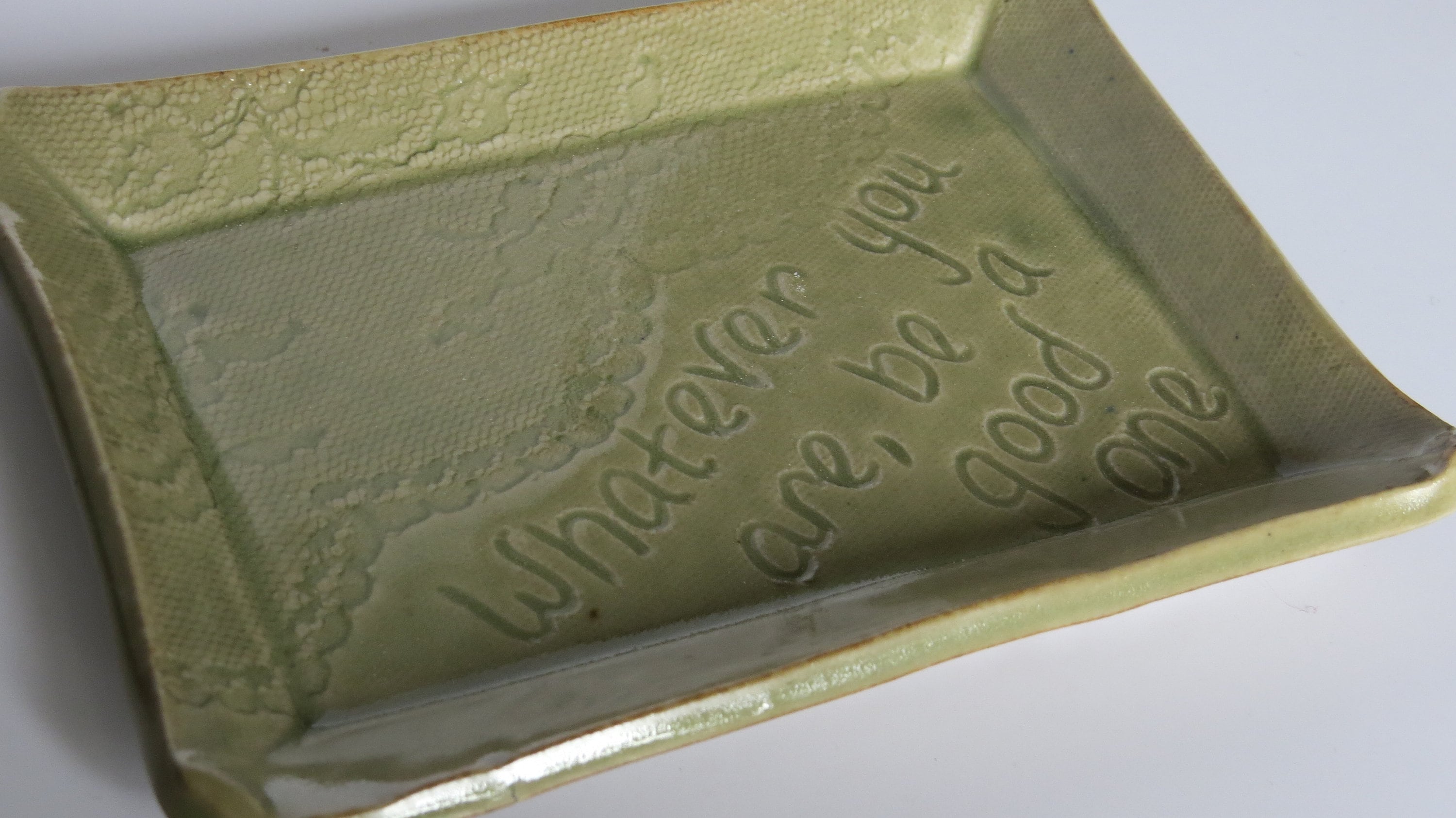 Be a Good One Handmade Pottery Jewelry Dish Etsy