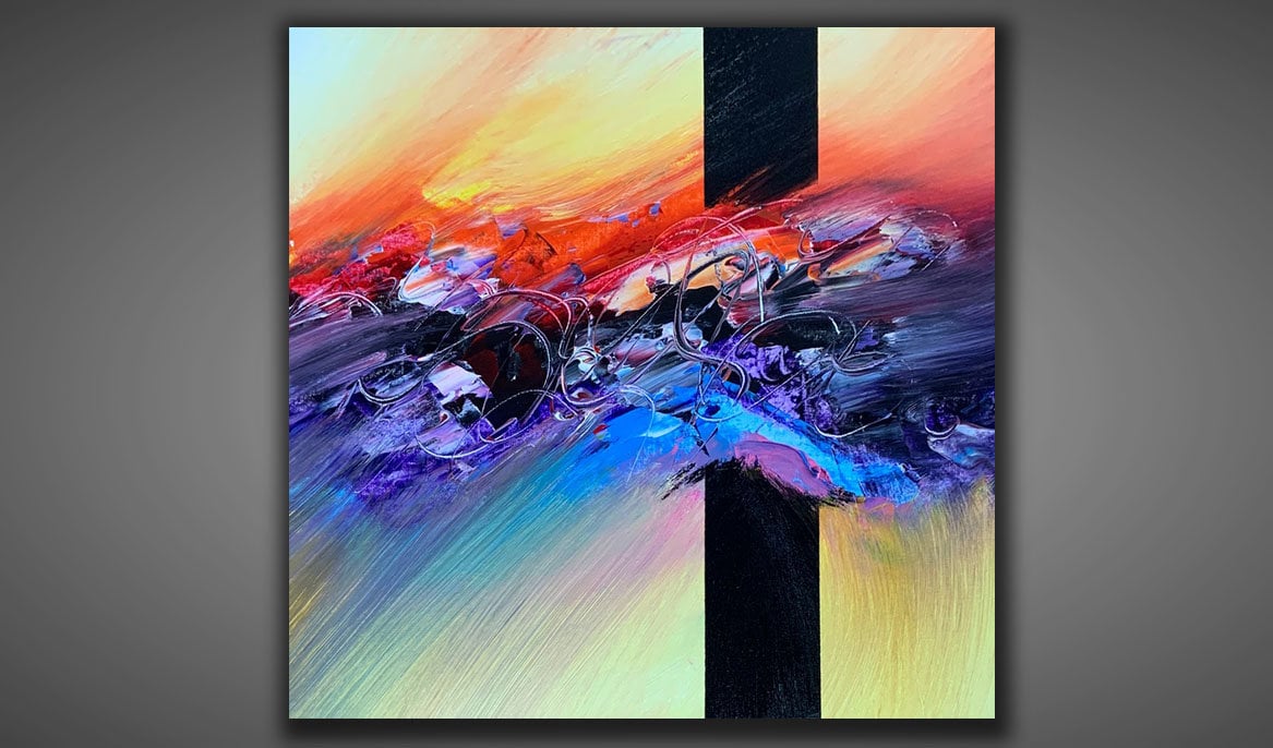 Abstract painting / Wall art / Depth and Texture / Etsy