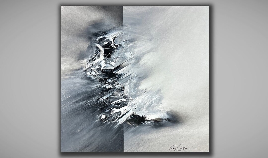 Abstract Painting / Wall Art / Depth and Texture / Etsy