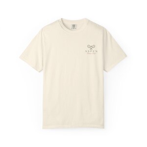 Mountain Range Graphic Tee | Aspen Tennis Club Tennis Shirt | Comfort Colors Scenic Tee | Gift for Tennis Lover image 7