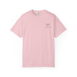 Mountain Range Graphic Tee | Aspen Tennis Club Tennis Shirt | Comfort Colors Scenic Tee | Gift for Tennis Lover image 9