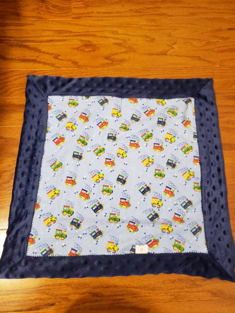 minky self binding blanket