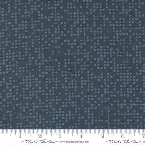 Blue Dot fabric Conduct in Admirable from Decorum by Basic Grey quilting fabric 100% cotton sewing fabric by the yard cut to order 30686 17