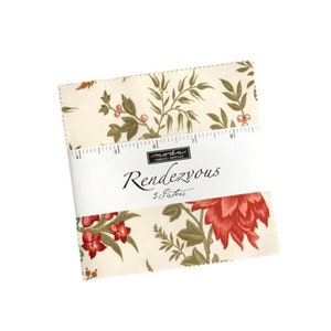 Rendezvous Charm Pack precut fabric Squares 5&quot; for quilting and sewing by 3 sisters for Moda 44300PP