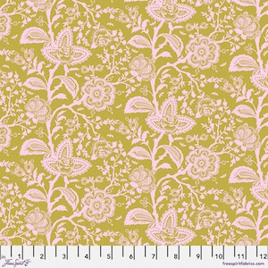 Tula Pink Parisville Deja Vu fabric French Lace Hazelnut by Free Spirit fabrics quilting fabric 100% cotton PWTP193 Hazelnut
