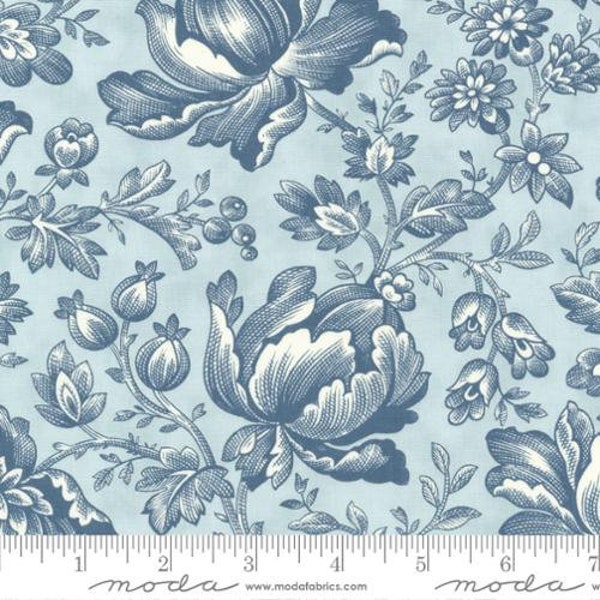 Light Blue Toile Fabric Etsy