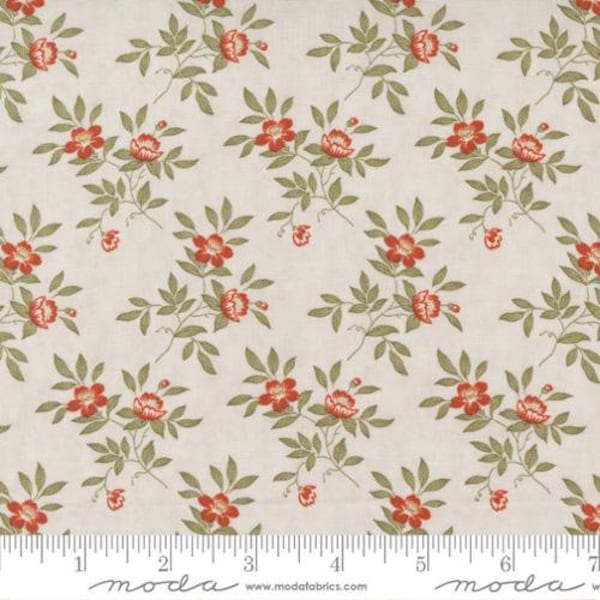 Rendezvous Blooming Florals in Ecru Fabric by 3 sisters for Moda 44304 12