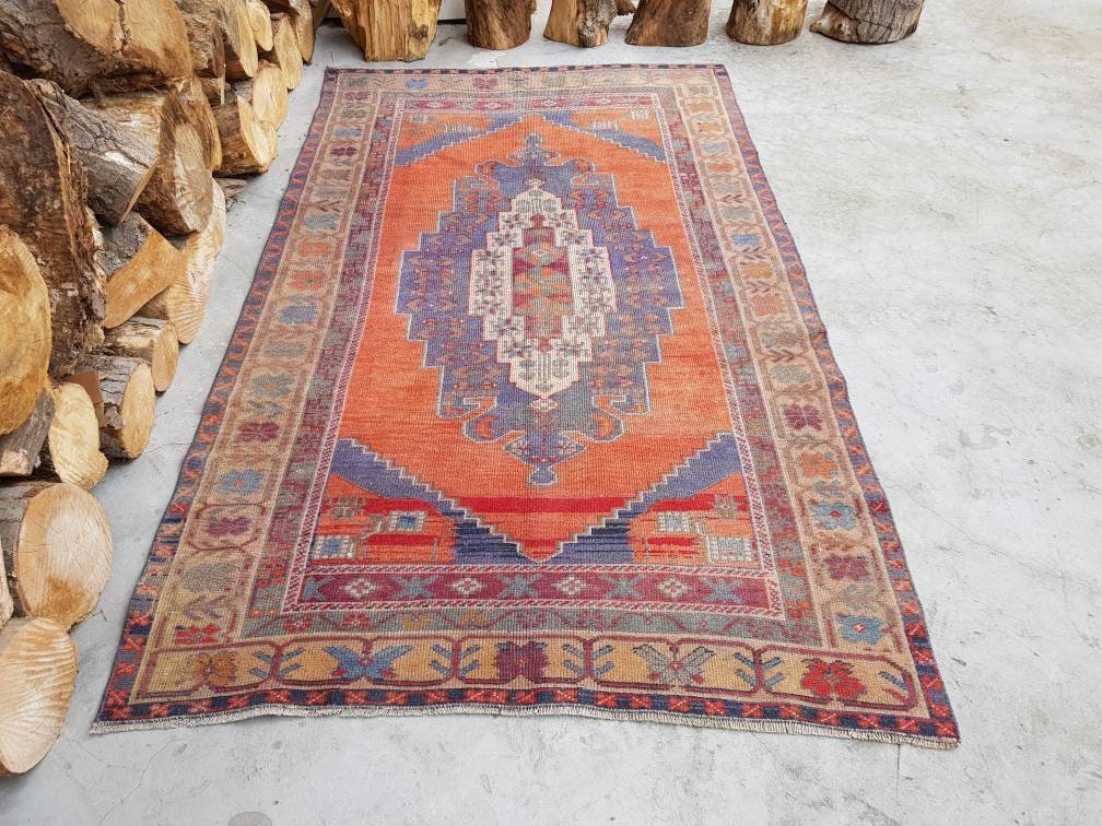 Türkische verblasst Teppich 7'8'x4'5' Füße | Etsy