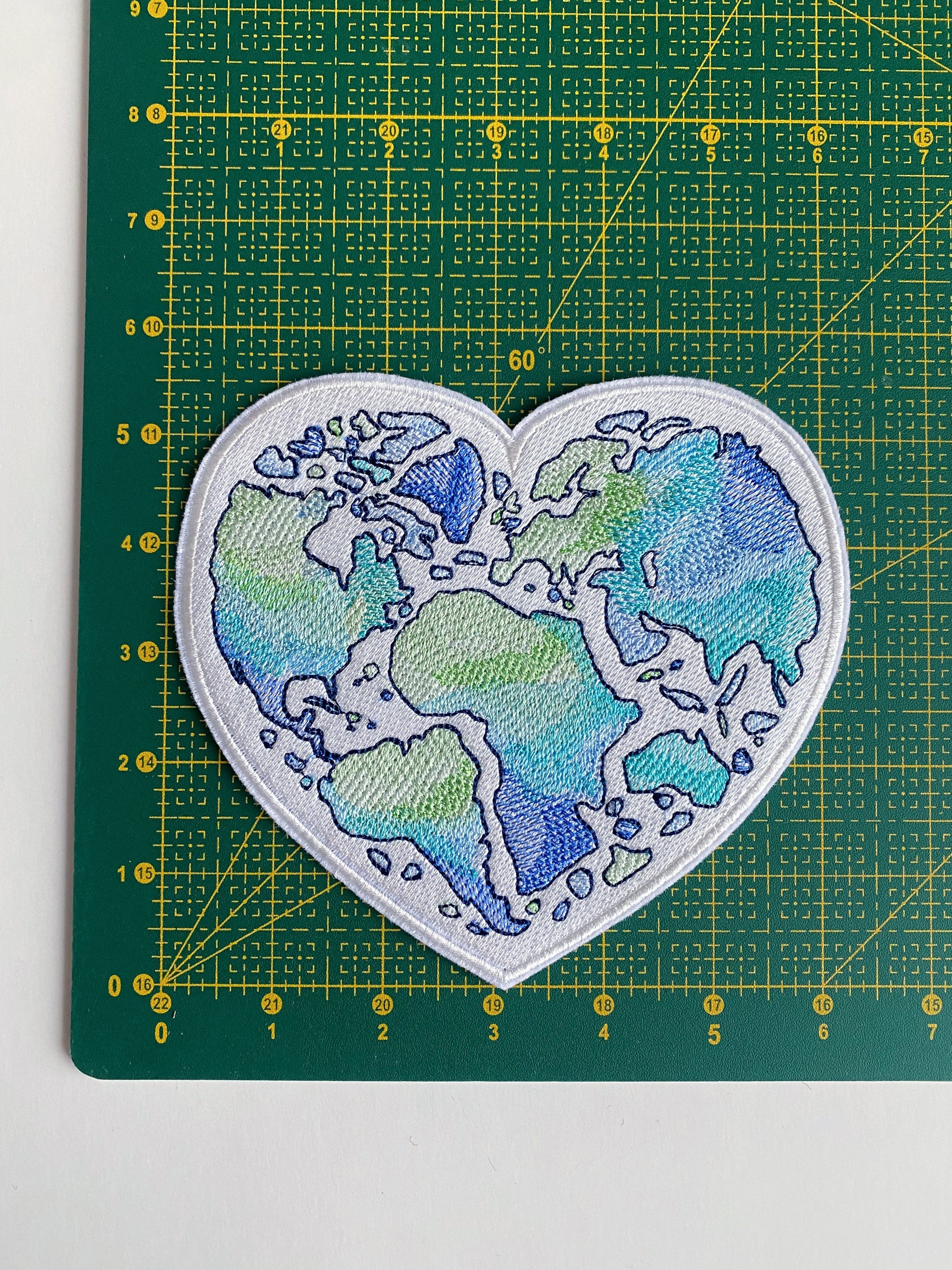 Bleuet De France Patch Patch/Écusson Brodé Planète Terre - Foto 8