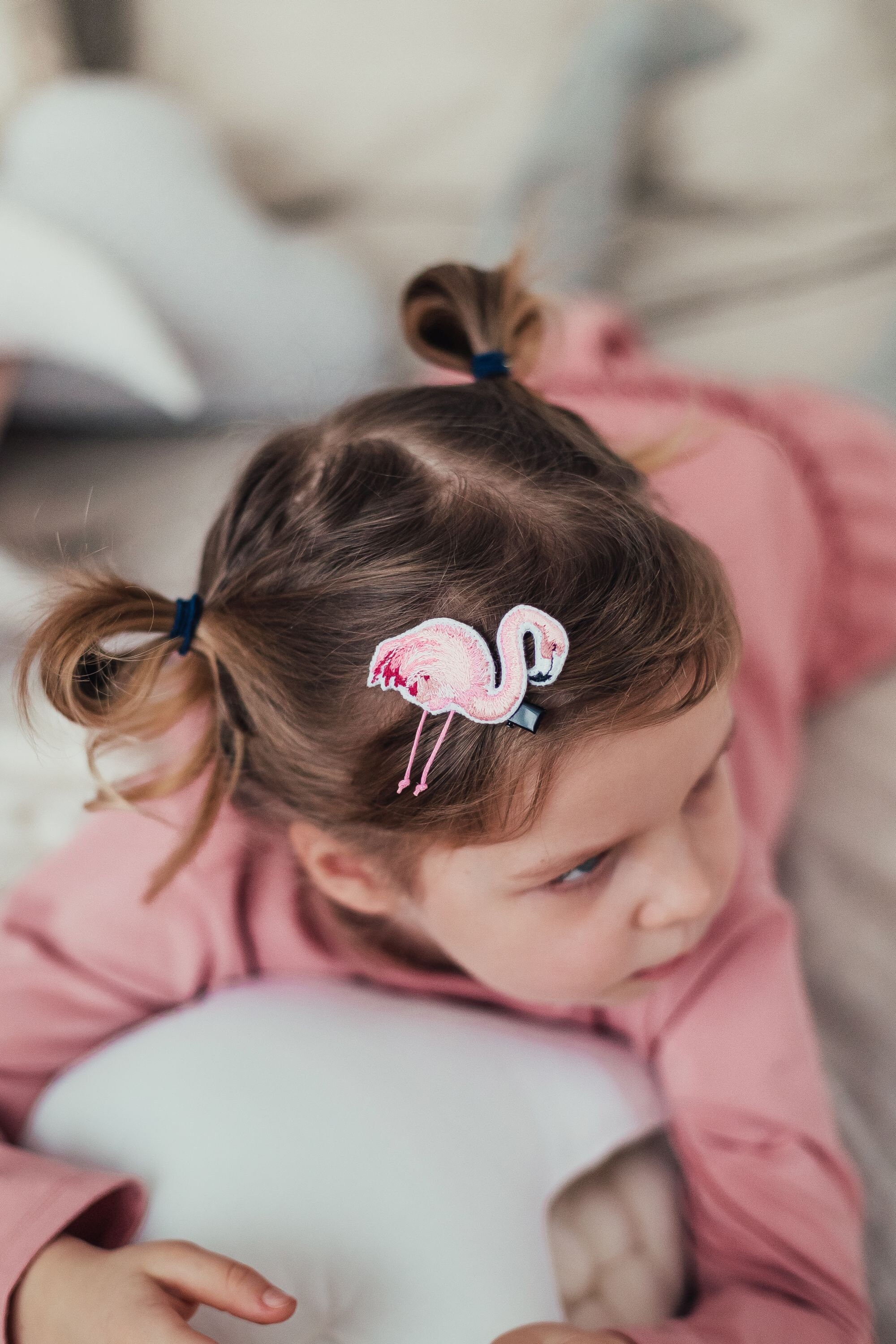 Pink flamingo Hair accessories Hair clip Flamingo gifts Etsy