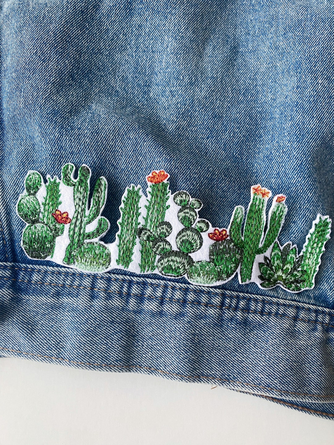 Cactus Ropes Patch Embroidered Cactus Iron on Patch: Southwest Desert Applique - Etsy