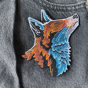 Gestickter Fuchs Aufnäher für Winterkleidung