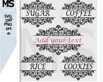 Canister Labels Svg Etsy