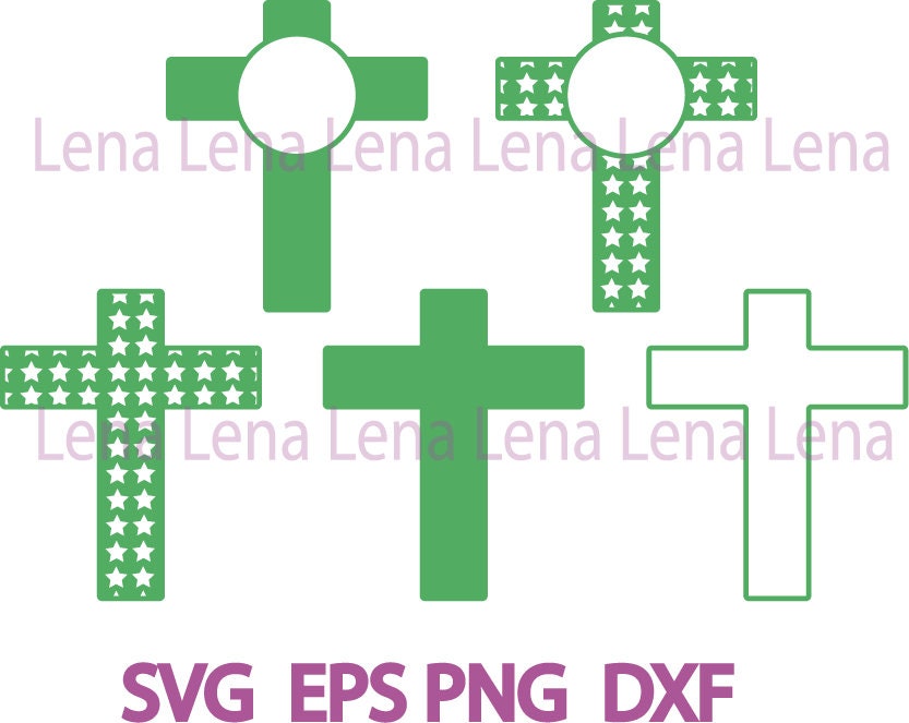 Download Cross Svg Cross Monogram Frames Christian Cross Svg Cut Etsy