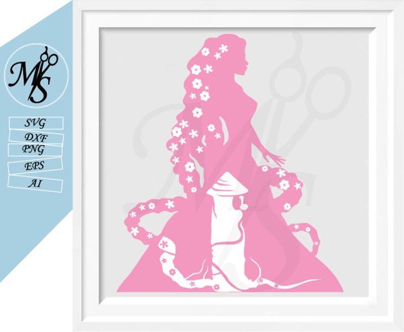Free Free 258 Rapunzel Disney Princess Svg SVG PNG EPS DXF File