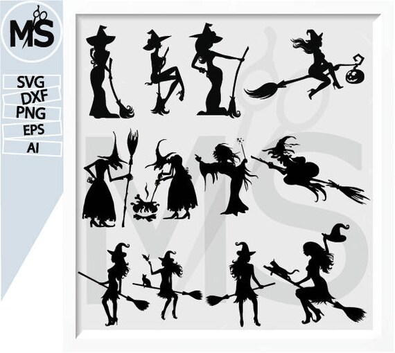 Download 50 % OFF Witch SVG Halloween SVG Witch Silhouettes | Etsy