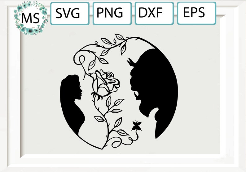 Download Beauty and The Beast svg Disney princess svg Belle svg | Etsy