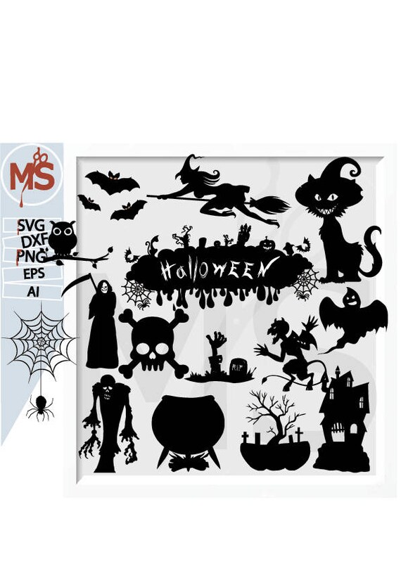 Download 60 Off Halloween Svg Halloween Silhouettes Witch Svg Etsy