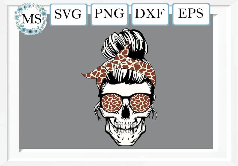 Download 50 % OFF Skull with bandana svg Skull with glasses svg Mom ...