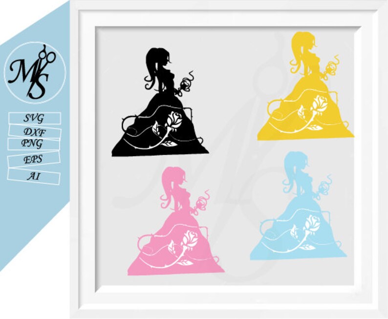 Download Disney princess svg Beauty and the beast Svg Bundle Beauty ...