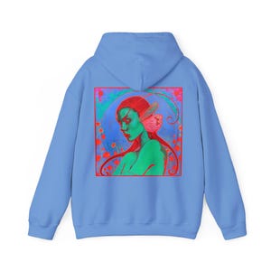 Alive in Contrast Hoodie , hoodie with Colorful Design, Cozy Fashion Sweatshirt for Art Lovers, Unique Gifts, Warm Casual Wear
