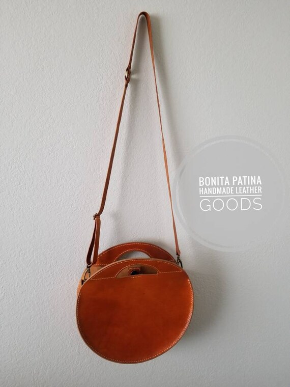 tan circle bag