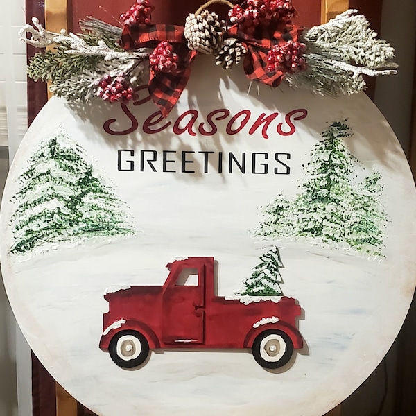 Seasons Greetings Sign - Etsy