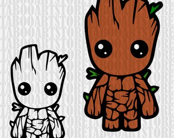 Download Groot silhouette | Etsy