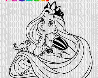 Download Rapunzel svg | Etsy