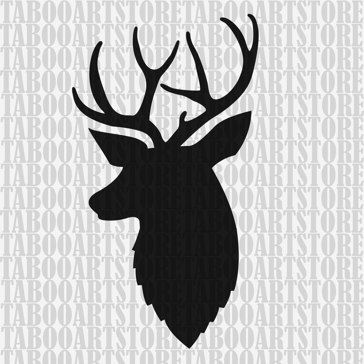 Download Deer head Svg deer eps deer silhouette Hunting svg deer | Etsy