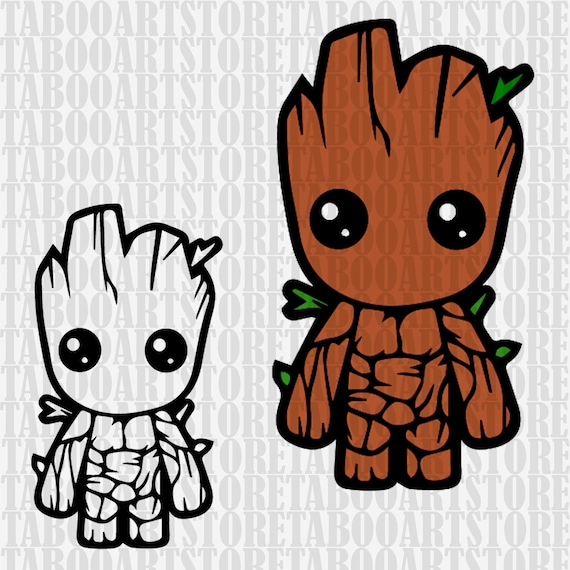 Download Groot Stencil groot svg groot svg groot clipart groot | Etsy