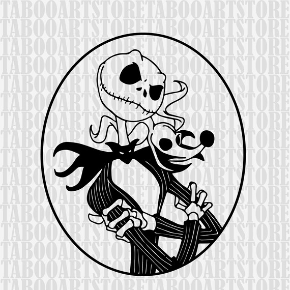 Jack skellington stenciljack skellington SVG Nightmare | Etsy